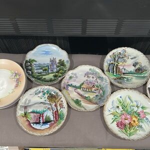 Scenic Decorative Plates Set